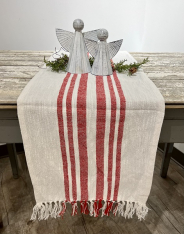 GRAIN SACK RED STRIPE SHORT RUNNER *NEW*